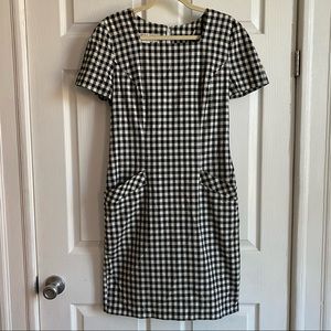 Vintage Talbots - Santa Fe Fitted Shift Gingham Dress - Sz 10